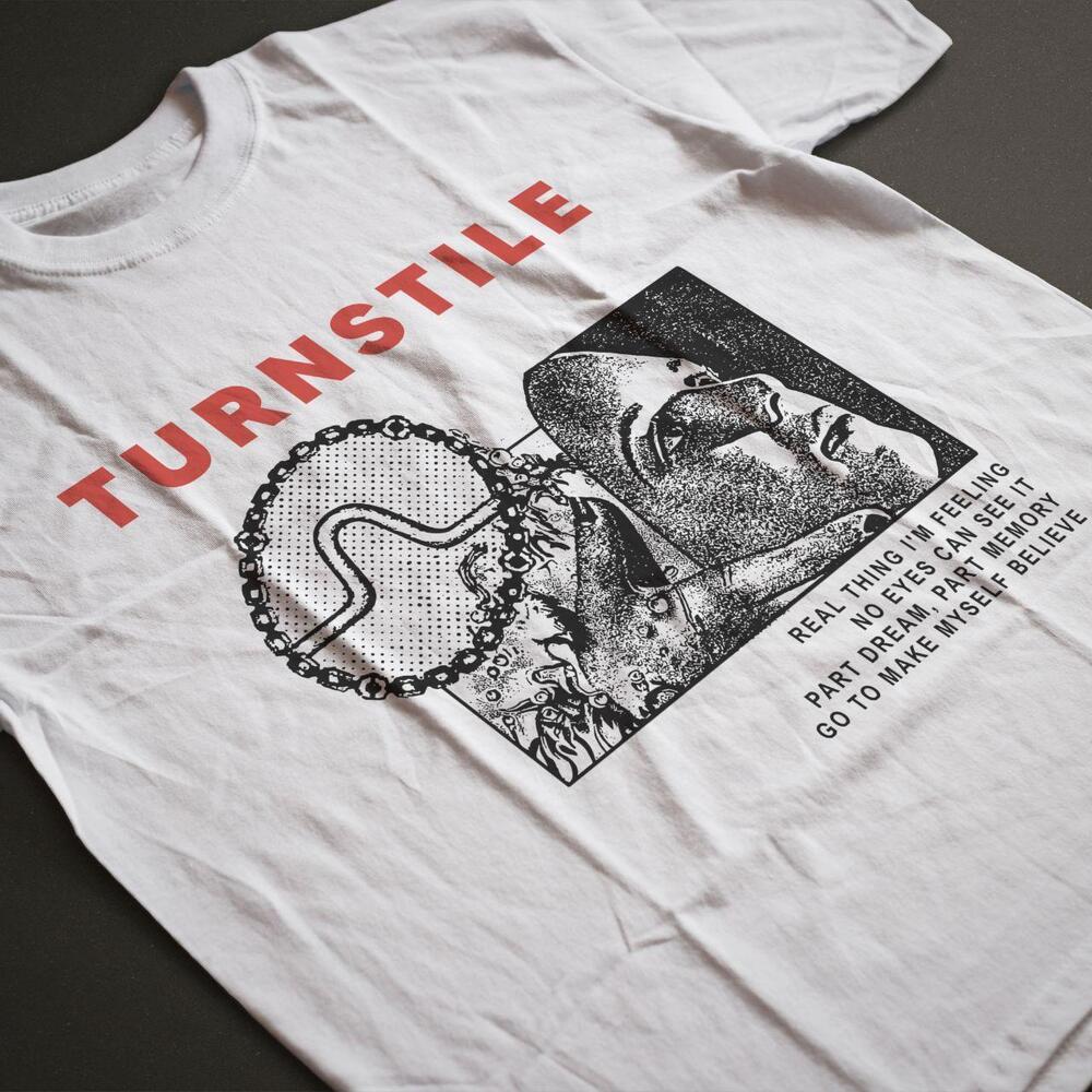 Style Rare Turnstile Tour Band White T-Shirt